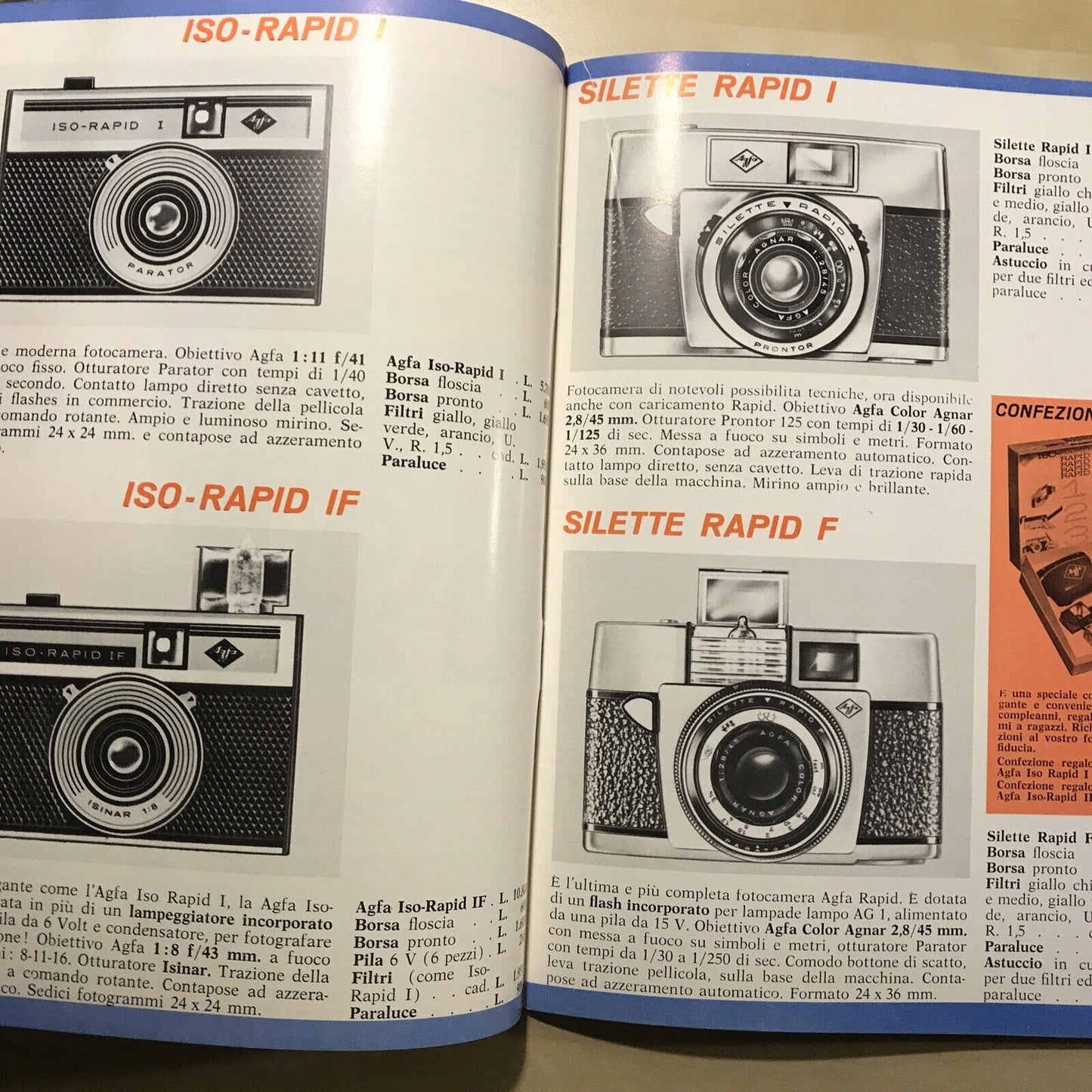 AGFA catalogo 1965 - FOTOGRAFIA