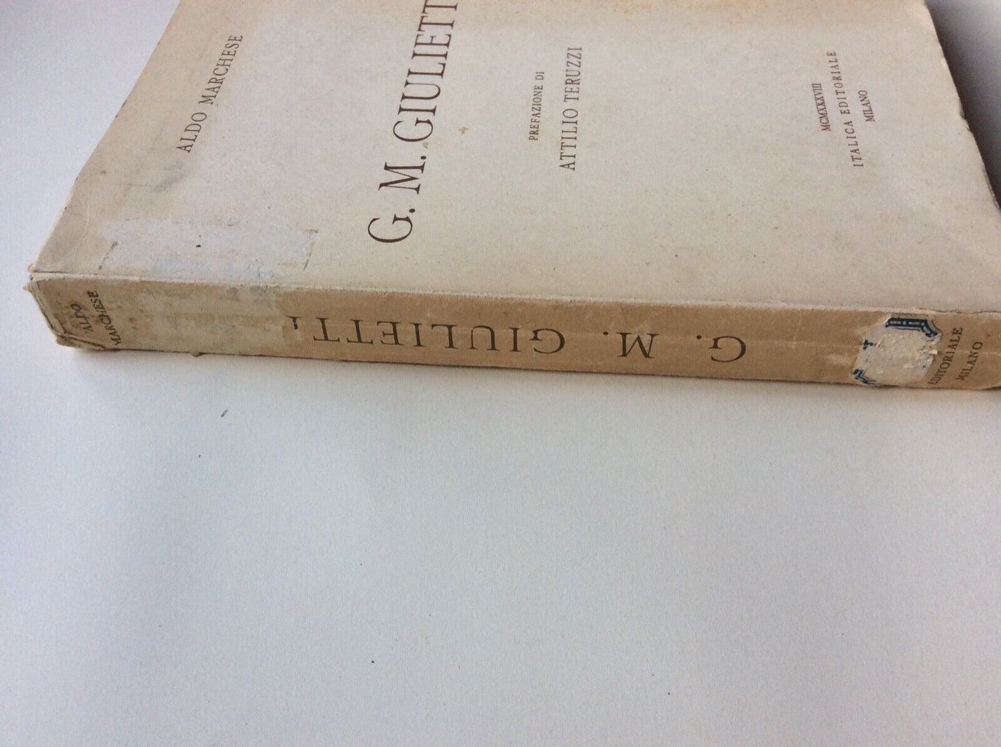MARCHESE ALDO, G. M. GIULIETTI, CONQUISTA AFRICA, 1938