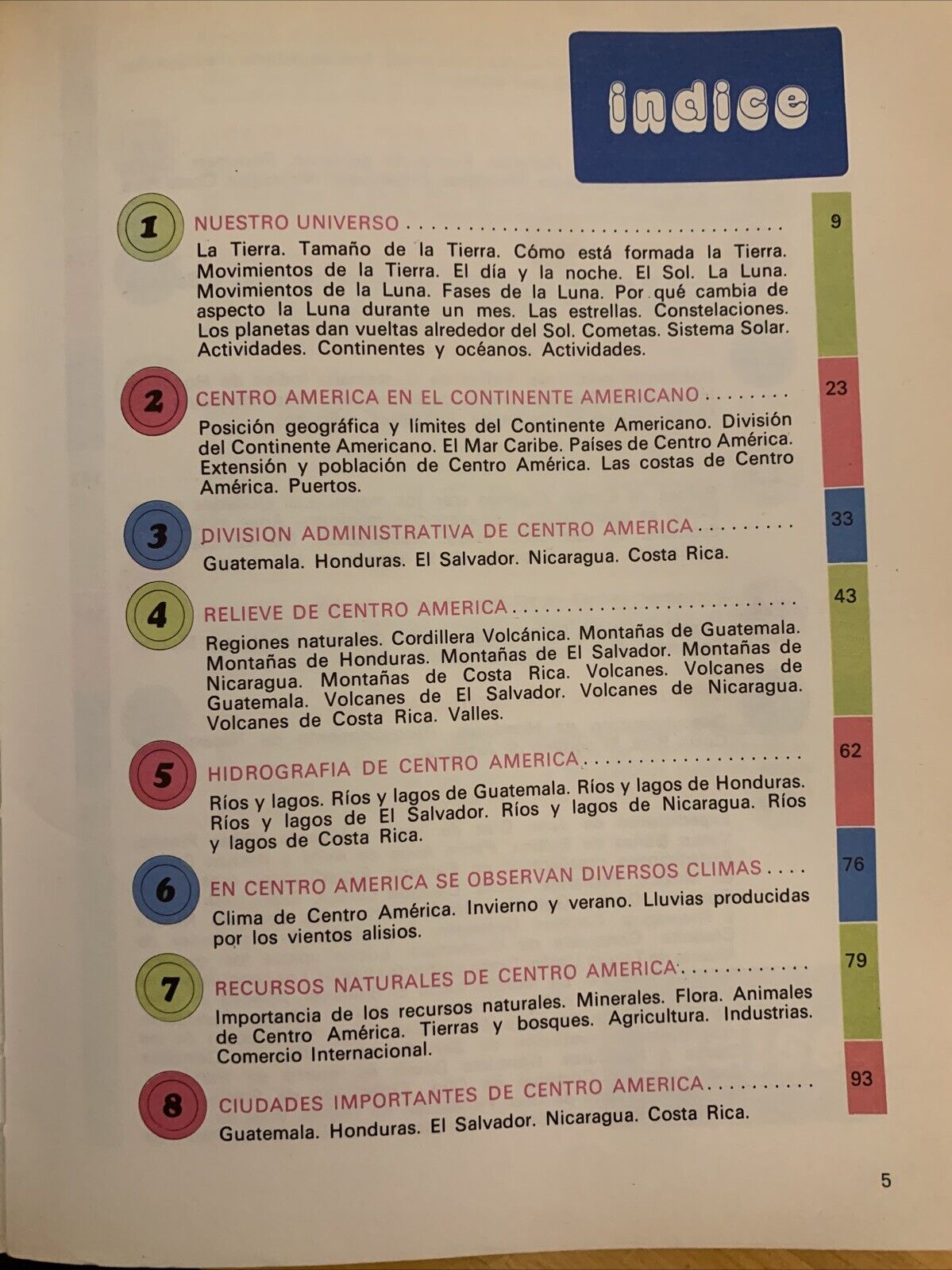 CENTRO AMERICA estudio sociales- MIGUEL NAVARRO 1988