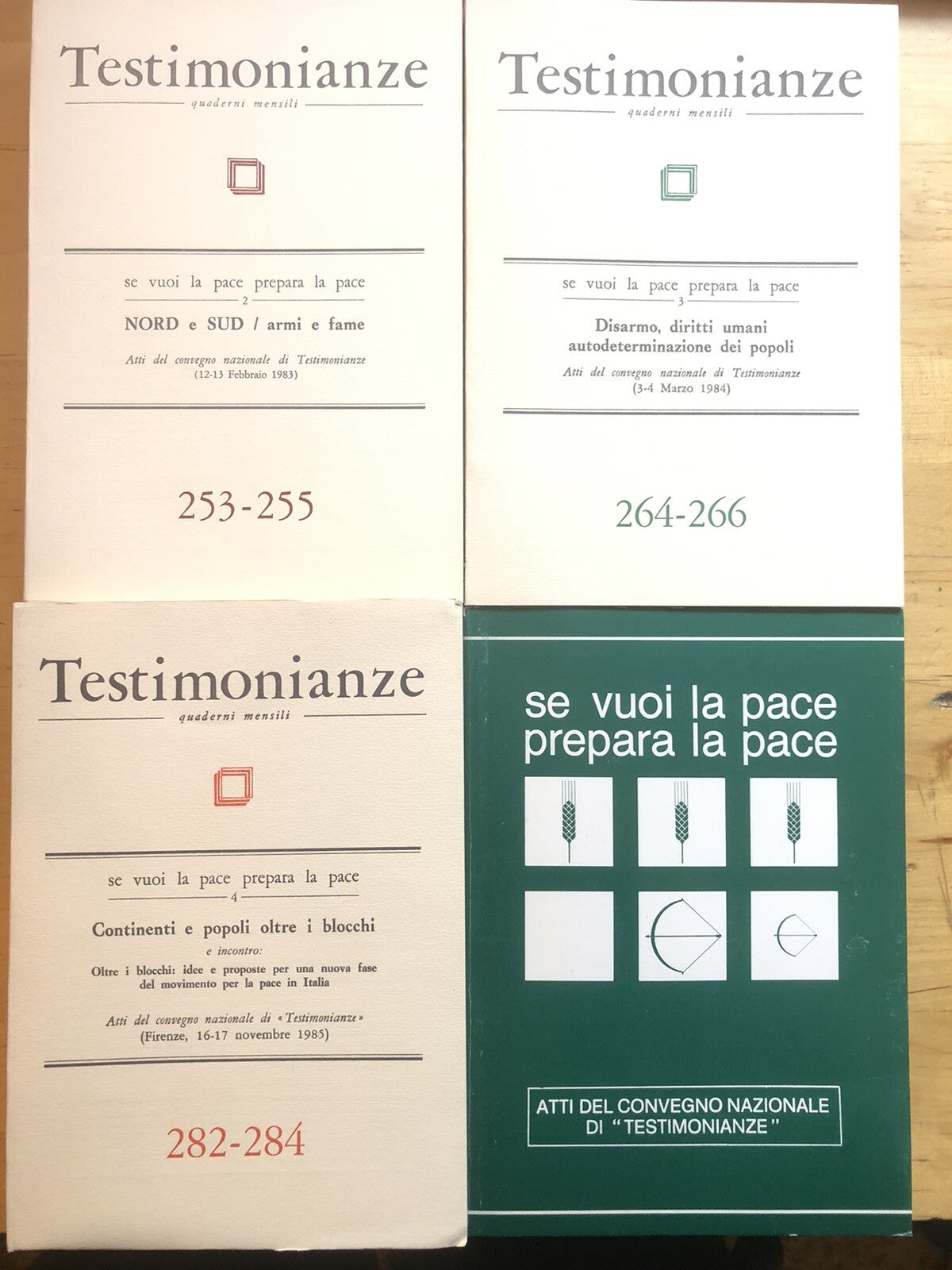 Se vuoi la pace prepara la pace, disarmo diritti umani, continenti e popoli 1982