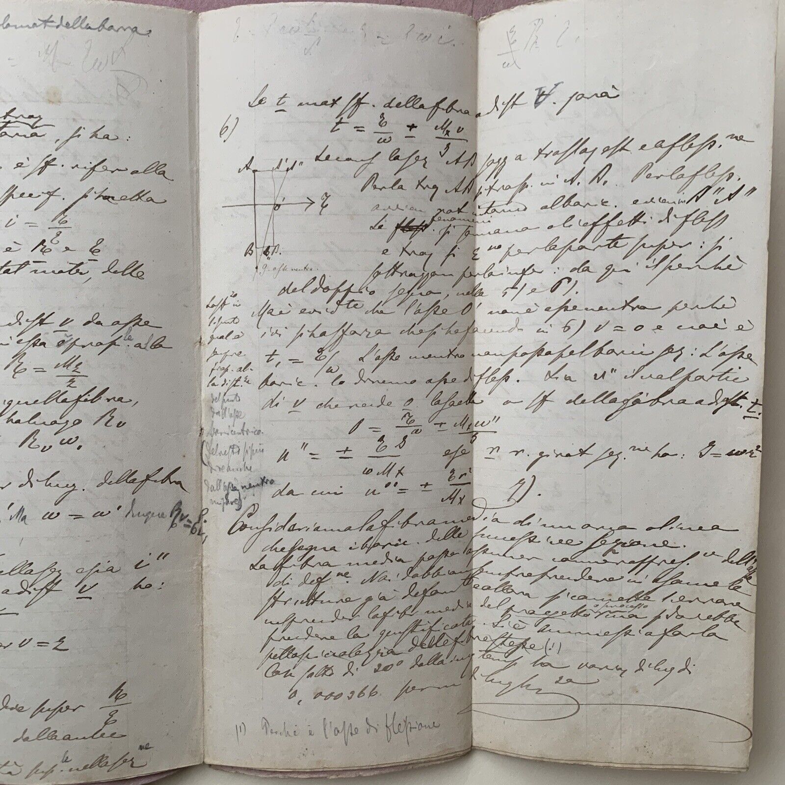 CELESTE CLERICETTI, appunti manoscritti di uno studente UNIVERSITÀ PAVIA 1875 #