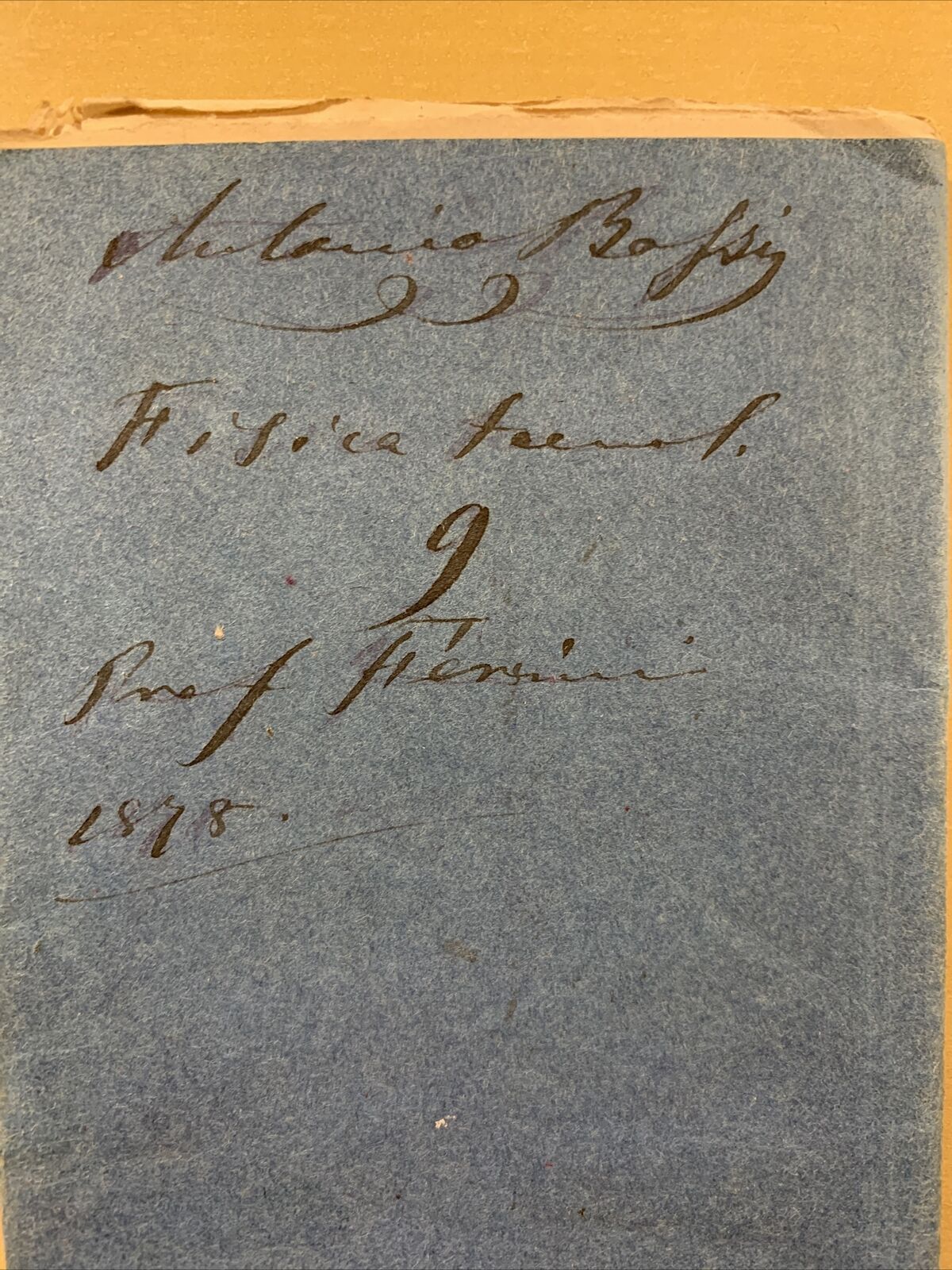 FISICA TECNOLOGICA - Università di Pavia, appunti del 1878 #
