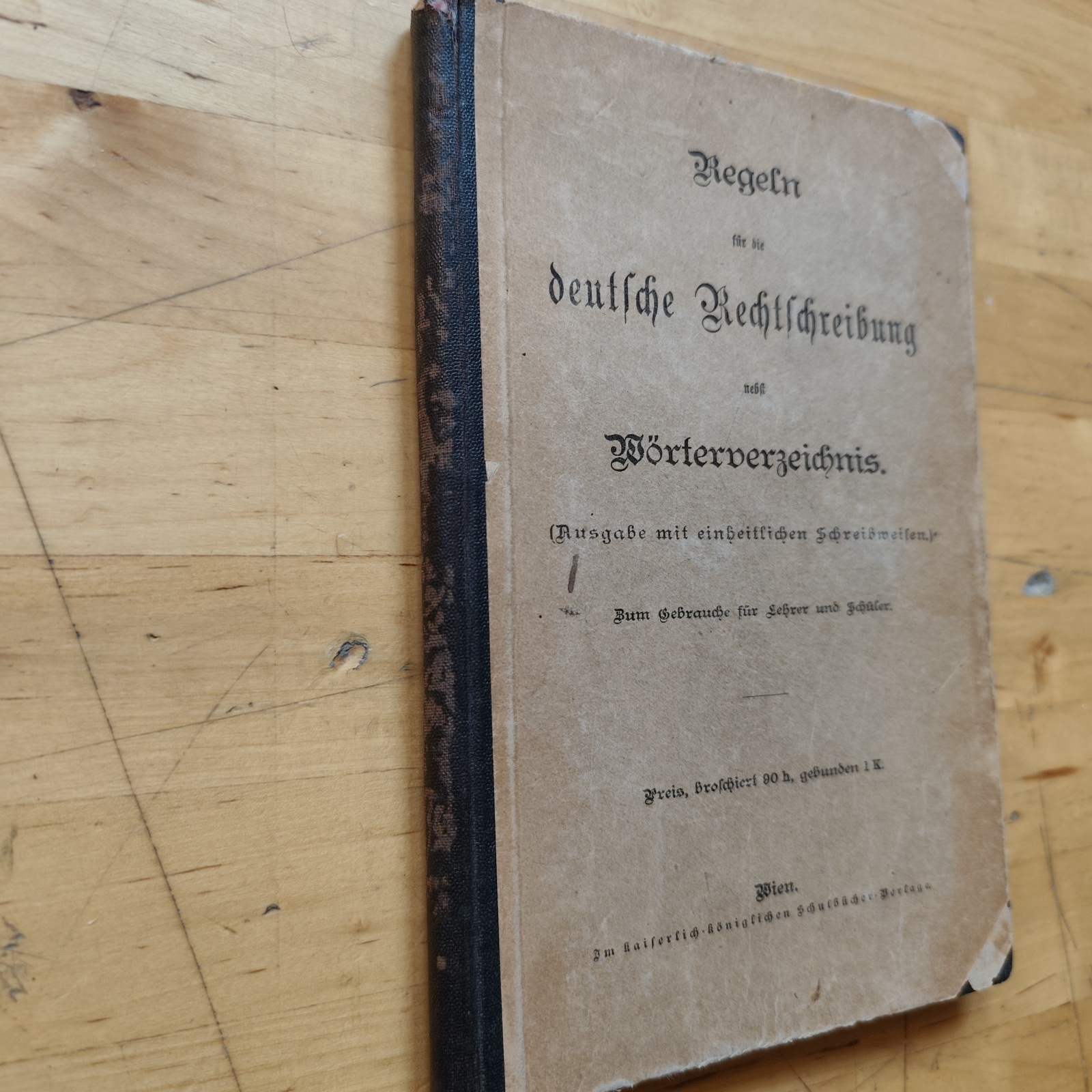 Regeln für die deutsche Rechtschreibung nebst Wörterverzeichnis 1905