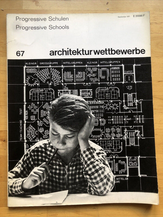 ARCHITEKTUR WETTBEWERBE 67 Progressive Schulen, architecture magazine  1971