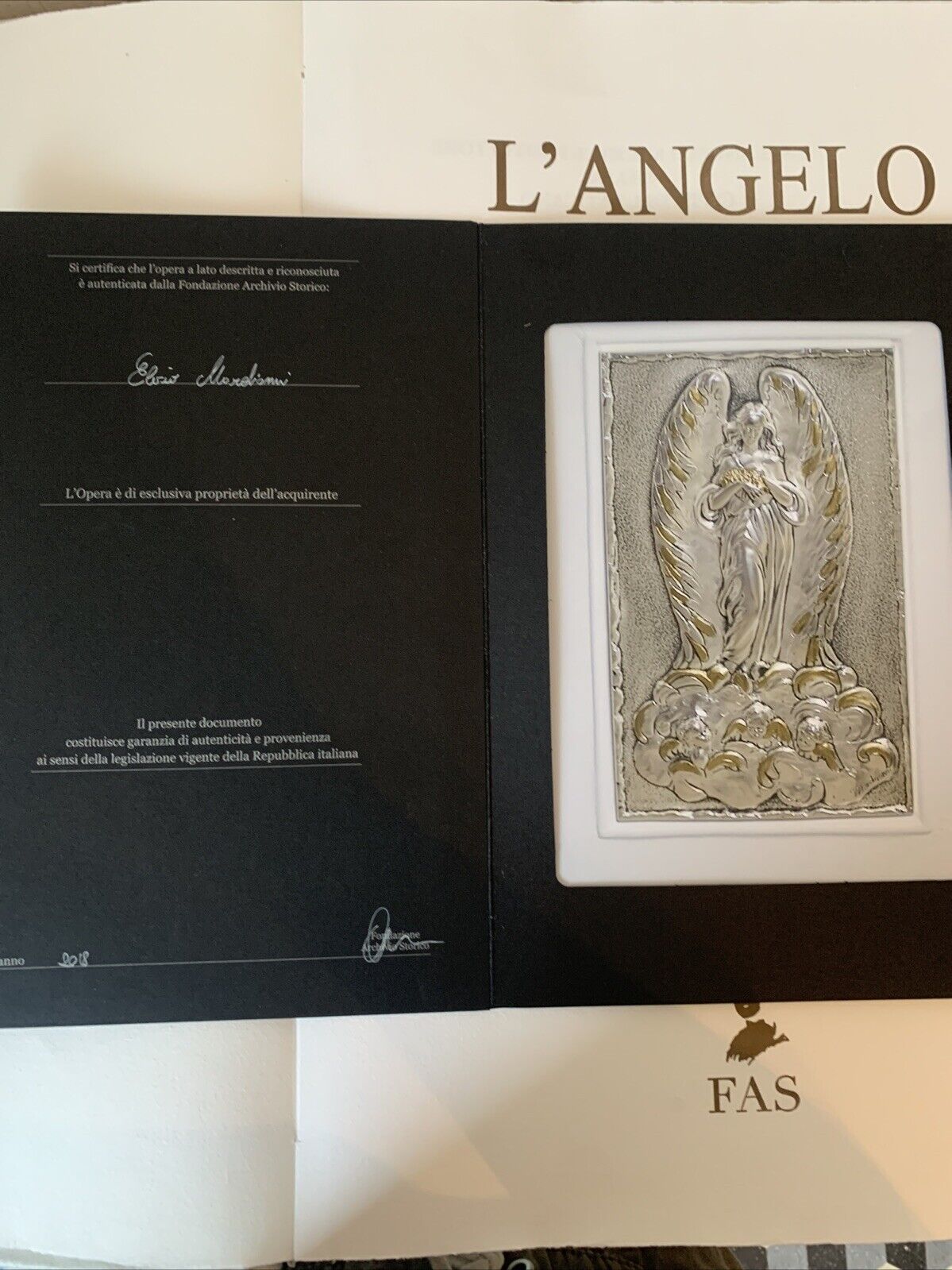 L'Angelo, Elvio Marchionni, FAS fondazione archivio storico 2016
