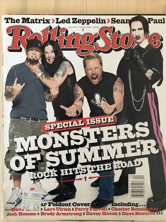 ROLLING STONE MAGAZINE SPECIAL ISSUE MONSTERS OF SUMMER 2003 #