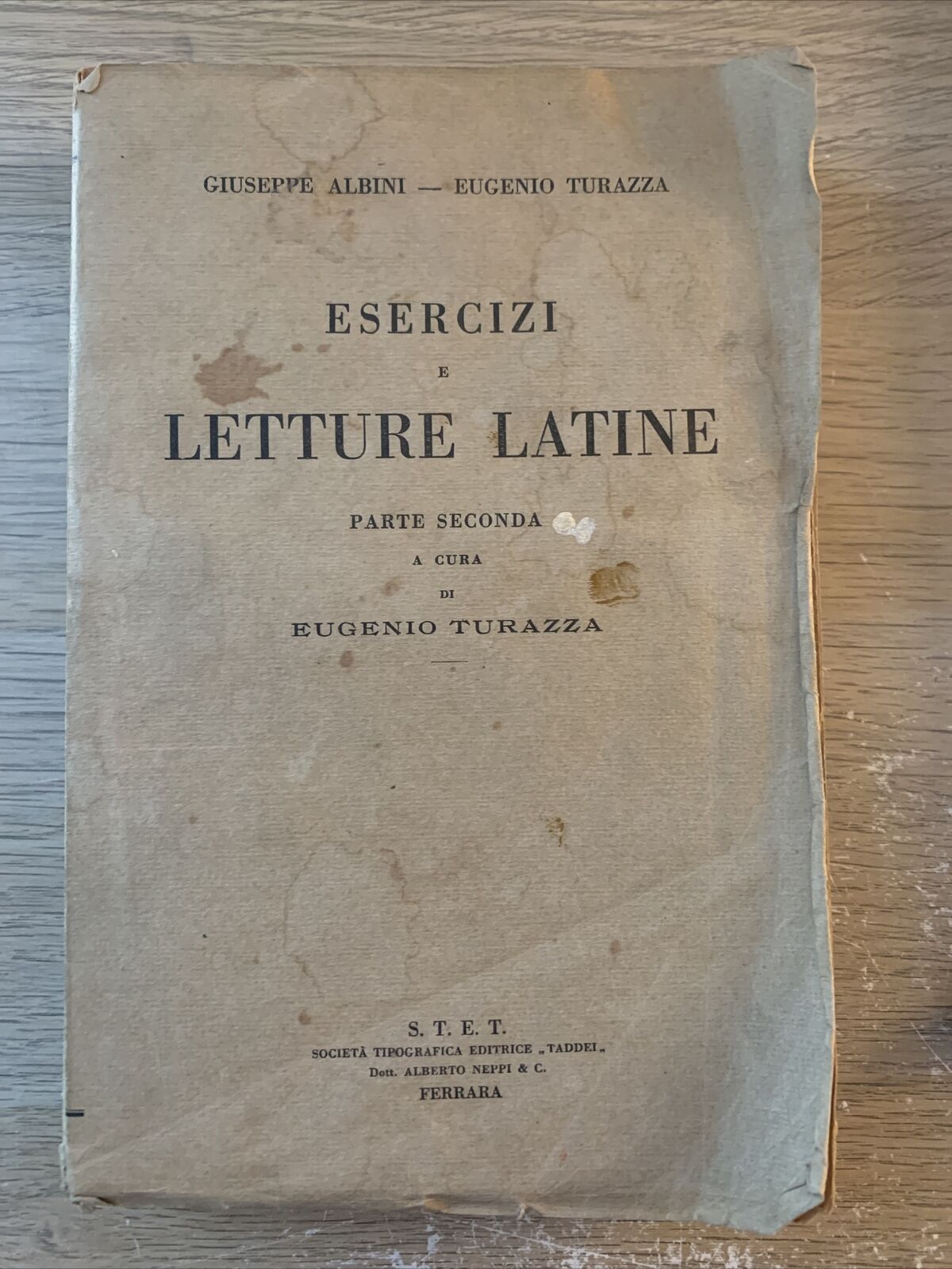 ESERCIZI E LETTURE LATINE parte seconda Eugenio Turazza 1922