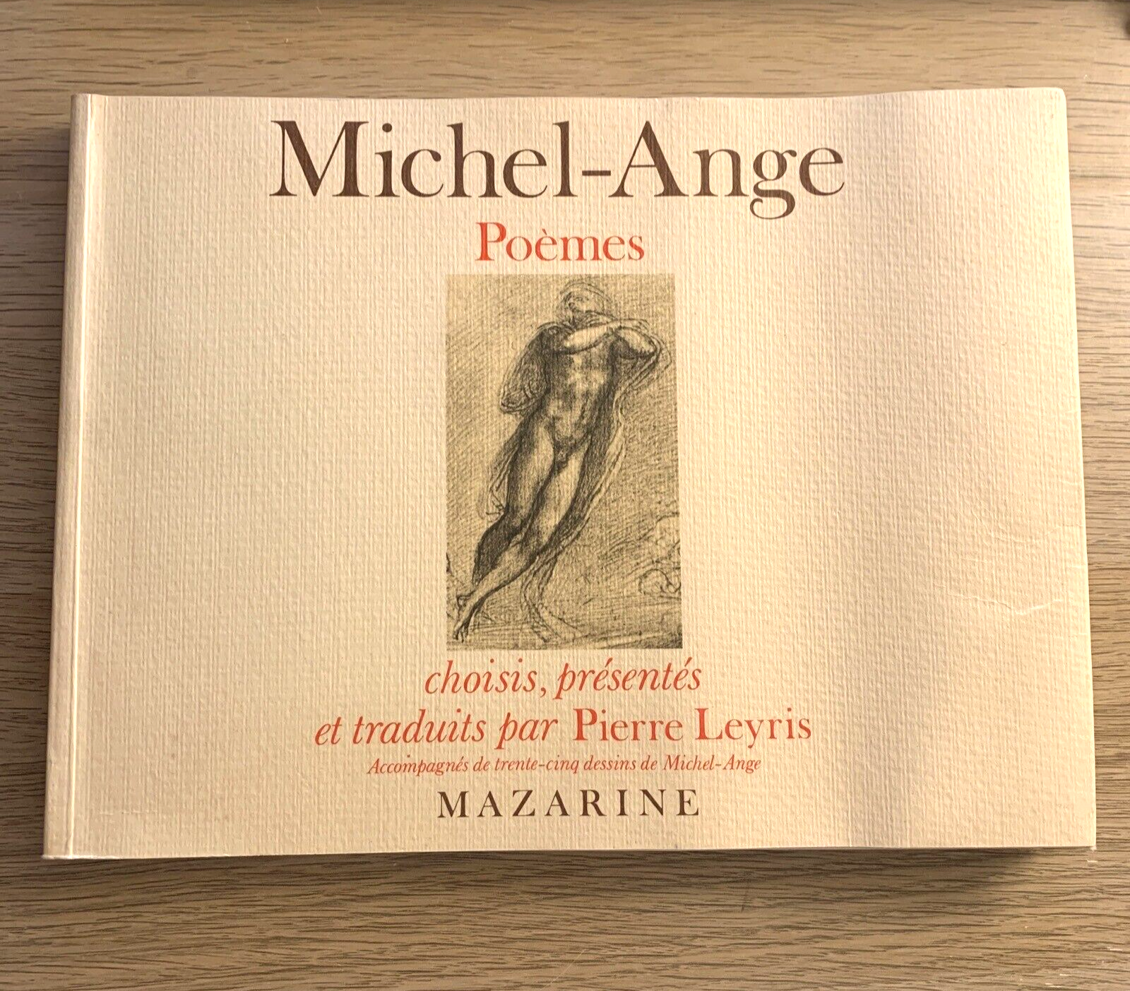 Michel-Ange poèmes. Mazarine 1983