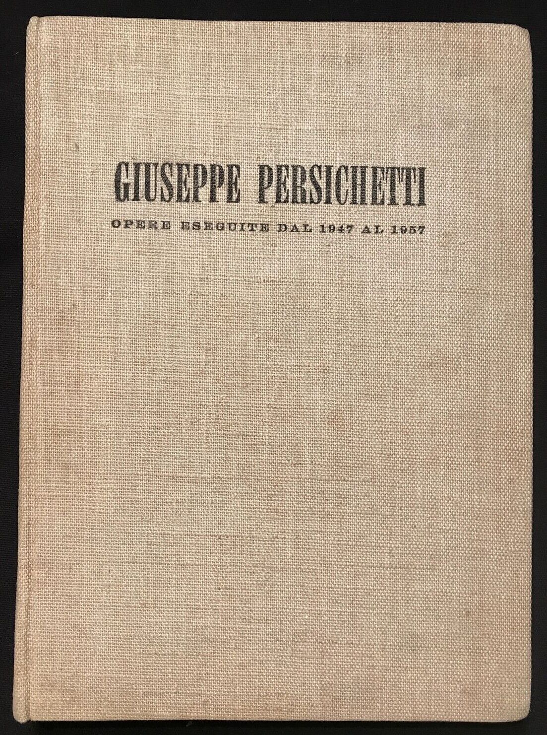 Giuseppe Persichetti opere dal 1947 al 1957, ARCHITETTURA-SCULTURA, 