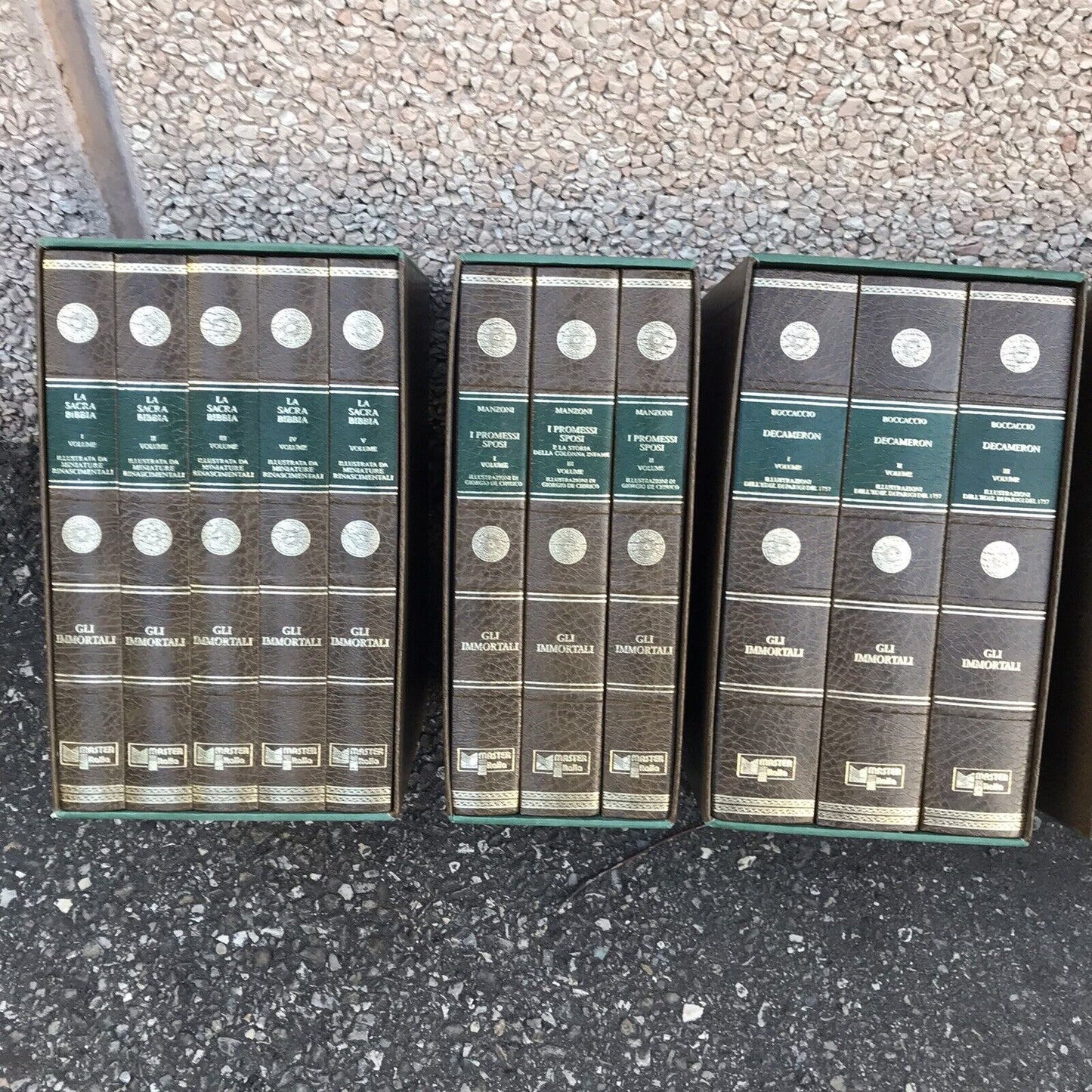 Manzoni, Boccaccio, Virgilio, Tasso, Cervantes, Dante - Promessi sposi, Divina c