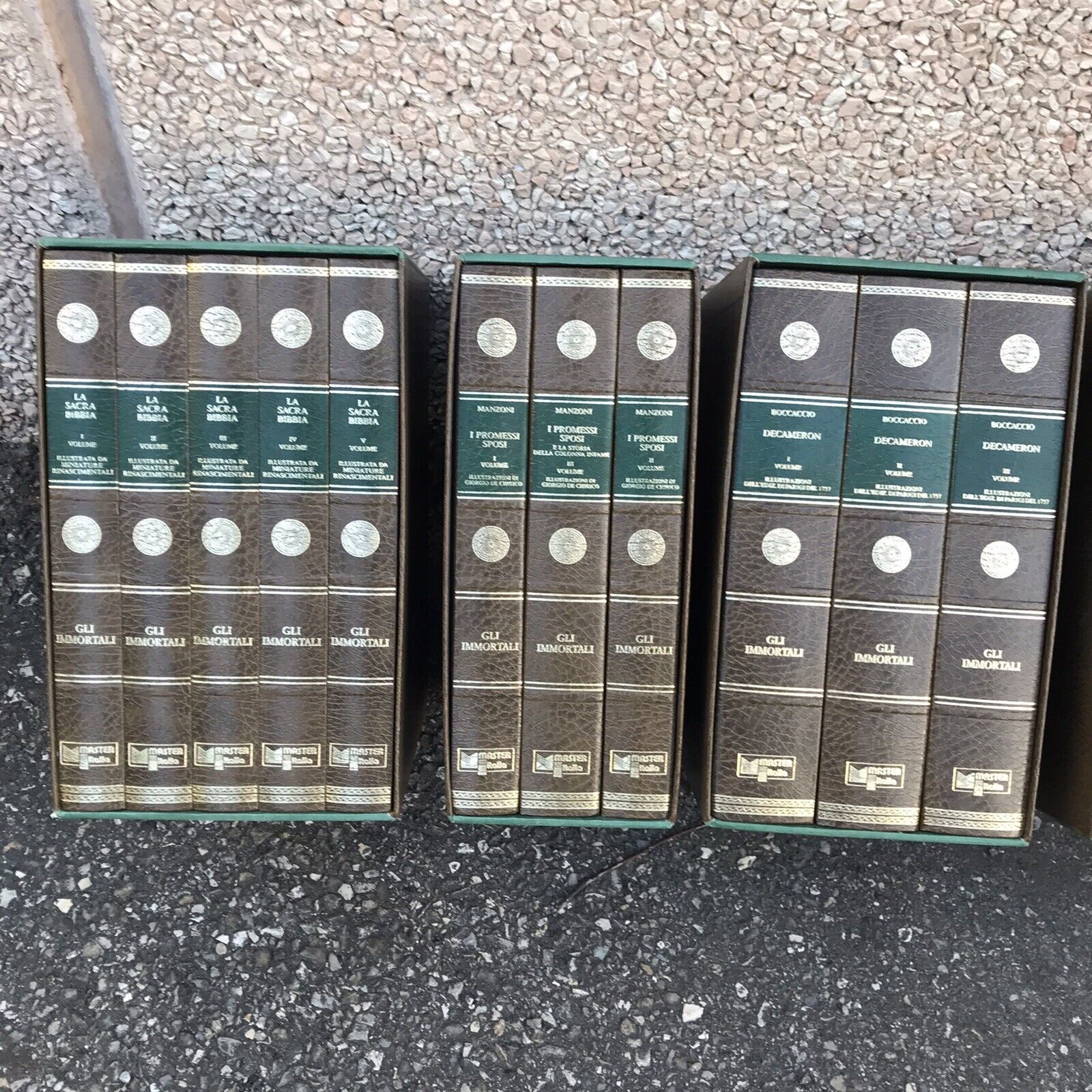 Manzoni, Boccaccio, Virgilio, Tasso, Cervantes, Dante - Promessi sposi, Divina c