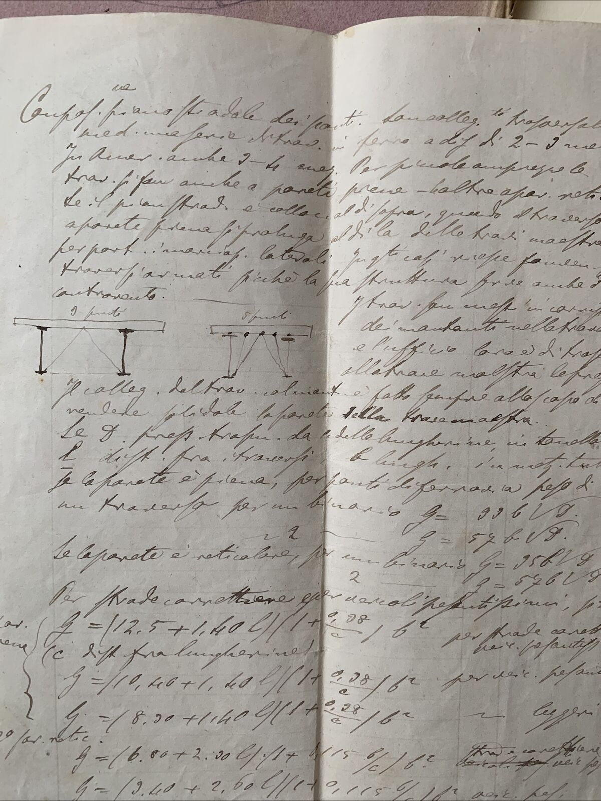 CELESTE CLERICETTI, appunti manoscritti di uno studente UNIVERSITÀ PAVIA 1875 #