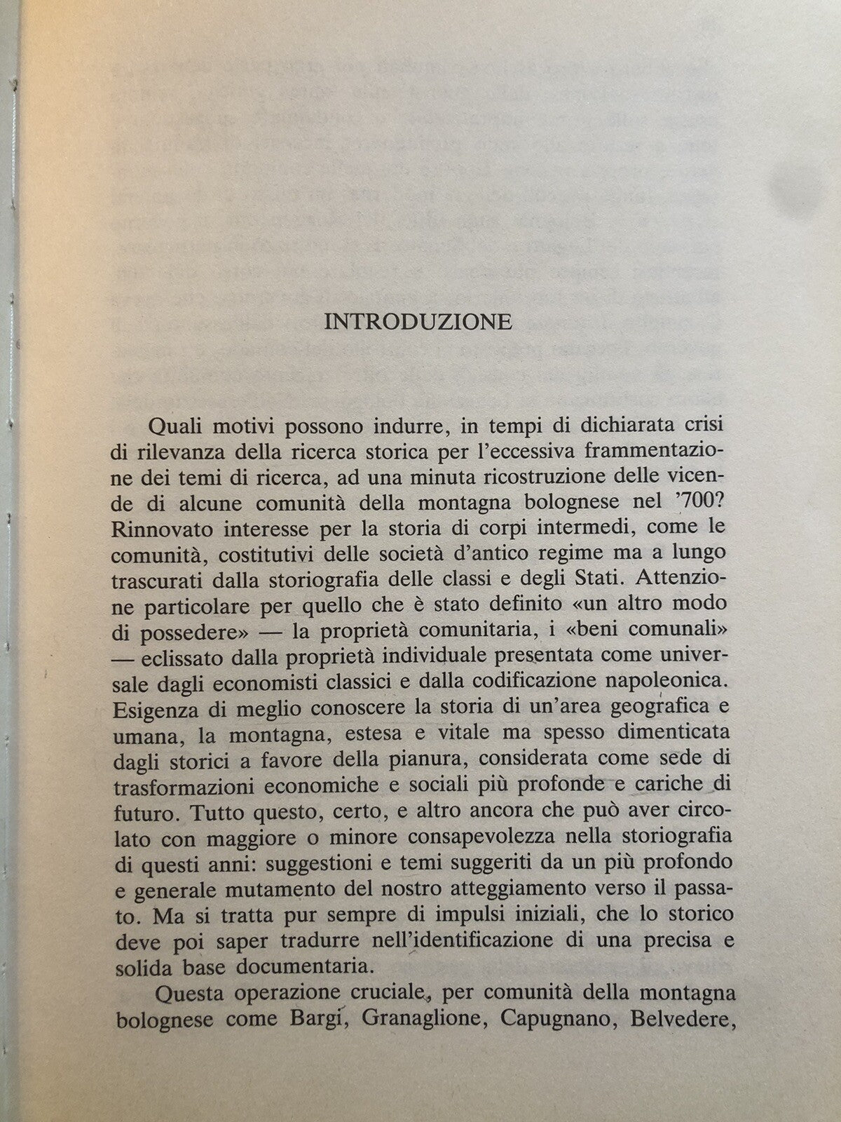L'uso e il mercimonio Comunità e beni comunali nella montagna bolognese del sett