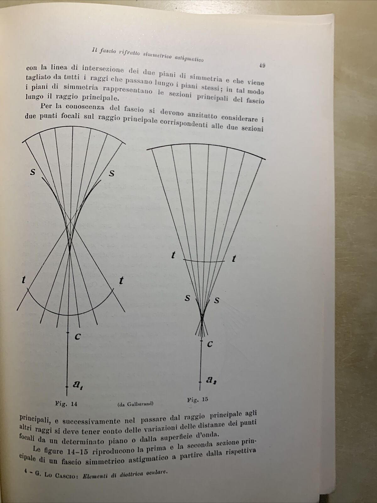 ELEMENTI DI DIOTRICA OCULARE - GIROLAMO LO CASCIO 1955 #