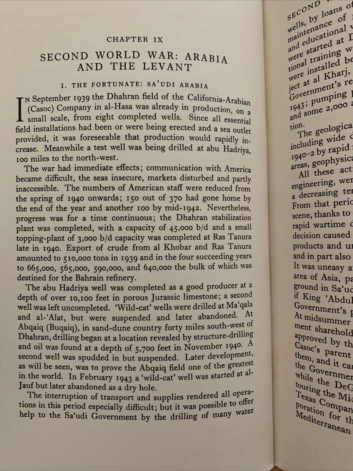 OIL IN THE MIDDLE EAST - STEPHEN HEMSLEY LONGRIGG 1968 OXFORD UNIVERISTY PRESS