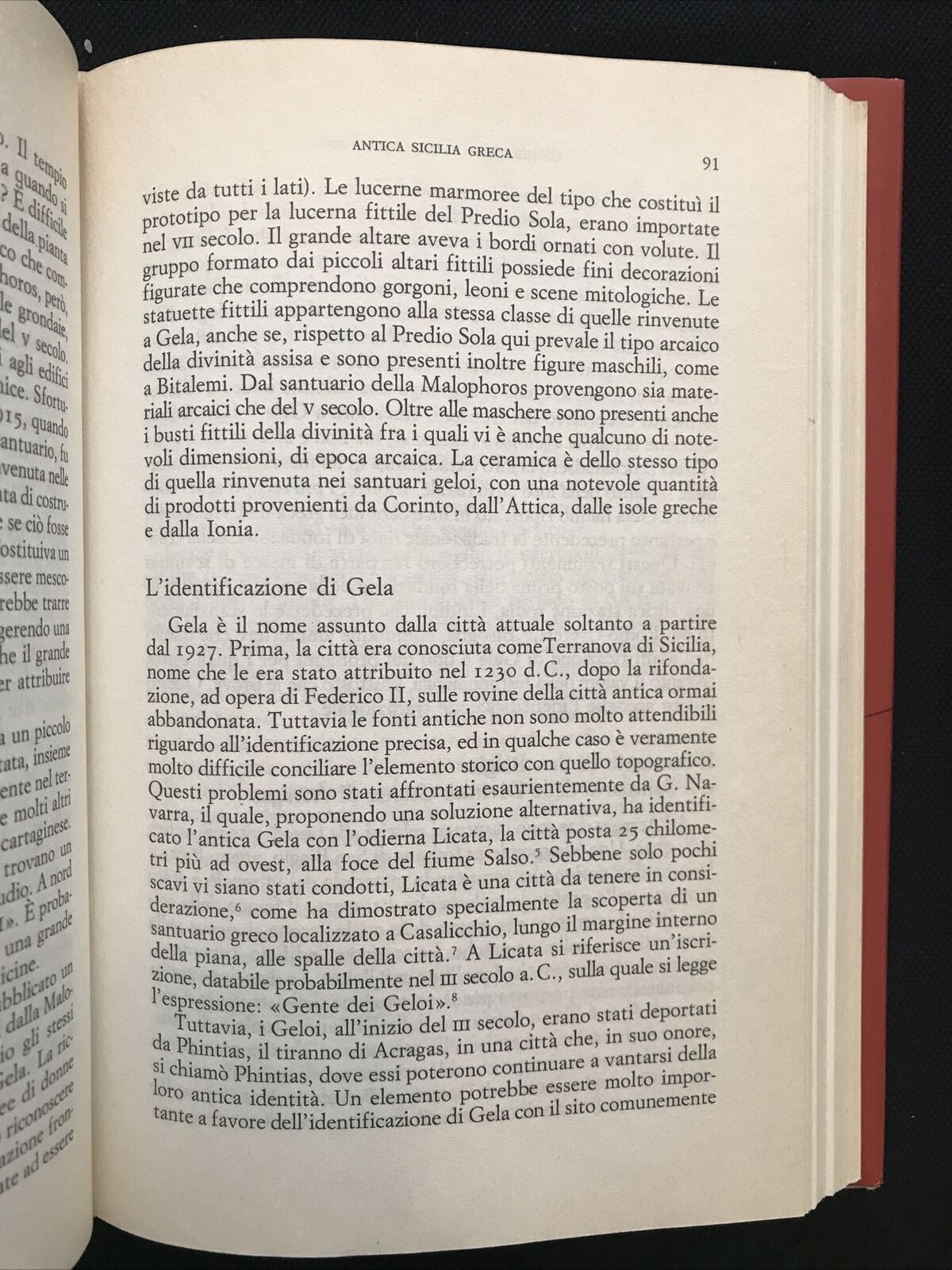ARCHEOLOGIA DELLA SICILIA ANTICA, R. Ross Holloway, società ed. internazionale