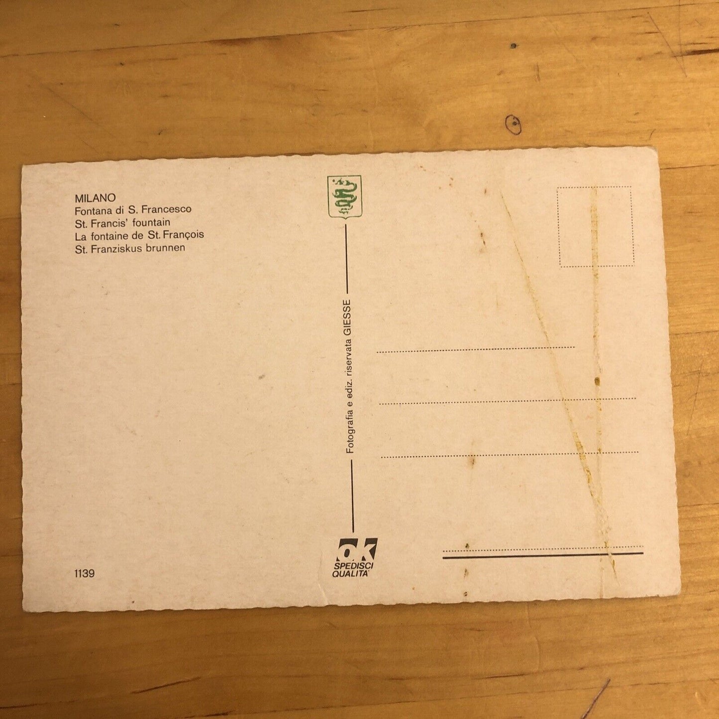 CARTOLINA - MILANO PIAZZA DI S. FRANCESCO,  NON  VIAGGIATA