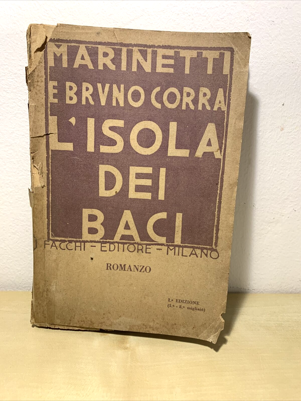 MARINETTI E BRUNO CORRA - L'Isola dei baci, Facchi editore 1919 #
