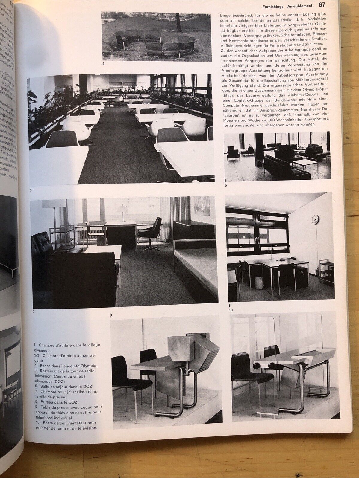 Architektur Wettbewerbe OLYMPIC ARCHITECTURE MUNICH 1972 olympische Bauten Munch