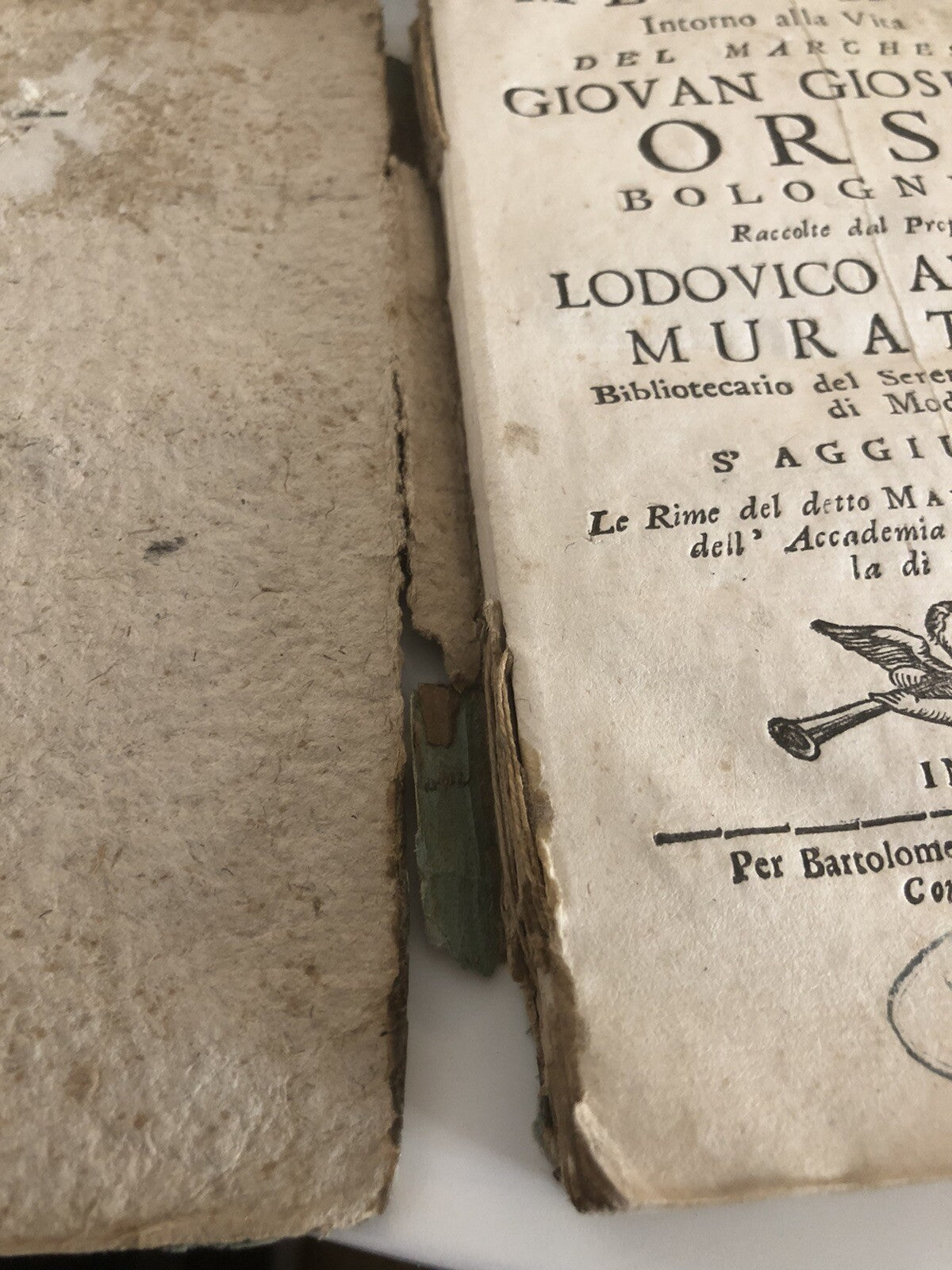 Memorie intorno alla vita del marchese Giovan Gioseffo Orsi bolognese 1735