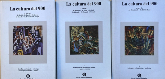 La cultura del 900 - Mondadori 1981, 3 volumi