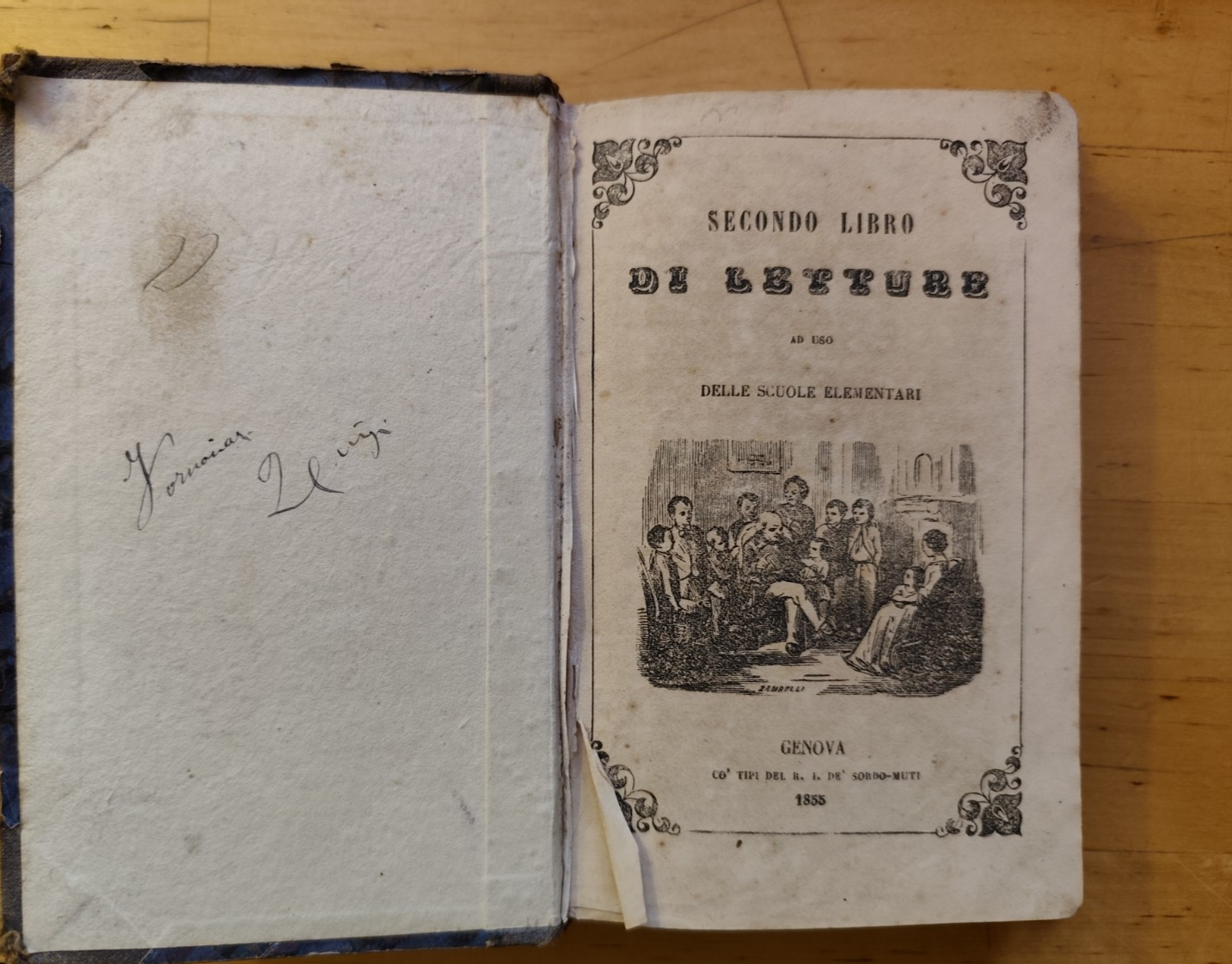 Secondo libro di letture ad uso delle scuole elementari  Genova 1855