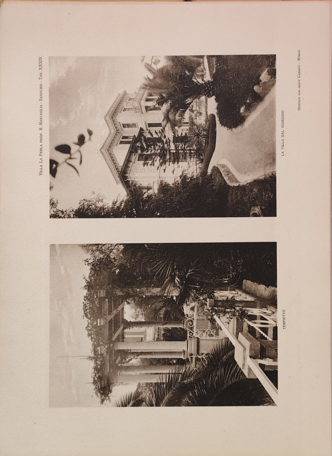 Ville e Castelli d'Italia, Riviera Ligure, Vittorio Cicala 1917, Gustavo Modiano