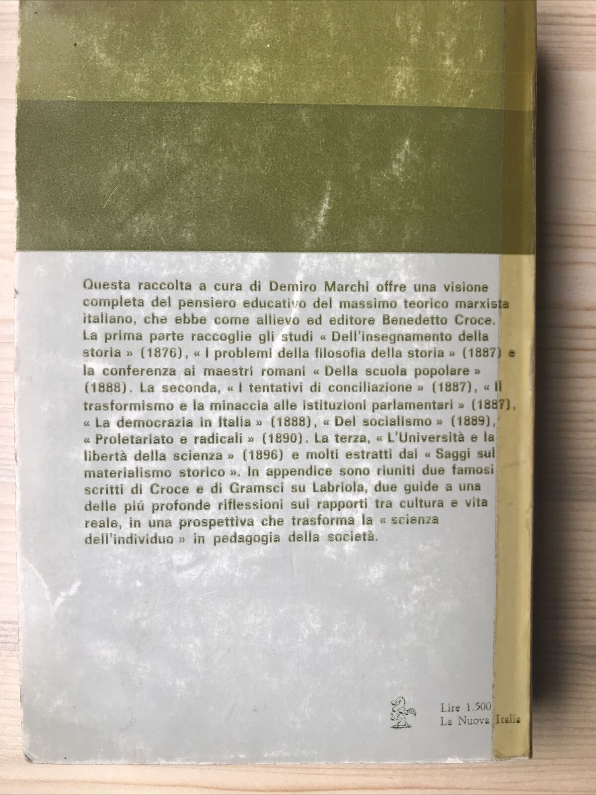 PEDAGOGIA E SOCIETÀ - Antonio Labriola, La Nuova Italia