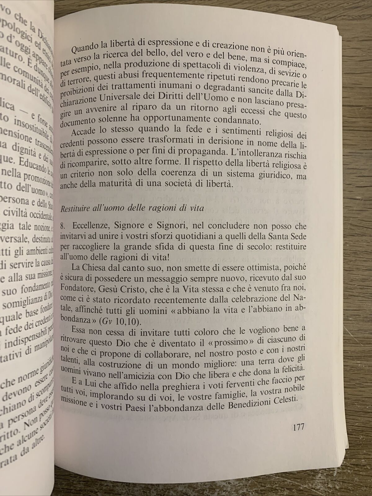 GIOVANNI PAOLO II E LA FAMIGLIA DEI POPOLI. Città del vaticano. Il santo padre
