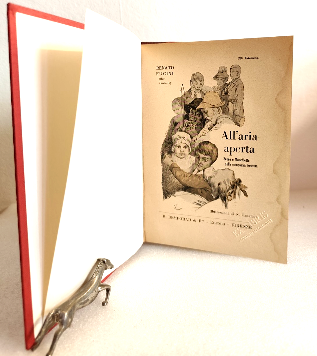 All'aria aperta, Renato Fucini. R. Bemporad scene e macchiette della campagna to