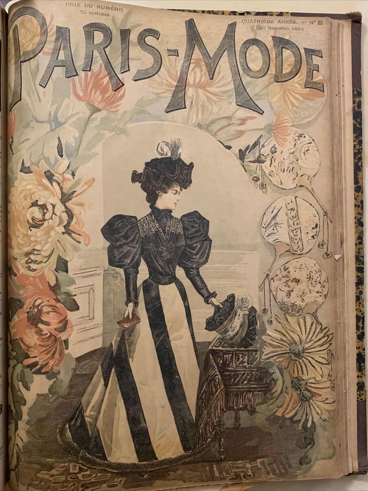 PARIS MODE antique french fashion magazine. Mode français 1893. 24 issues