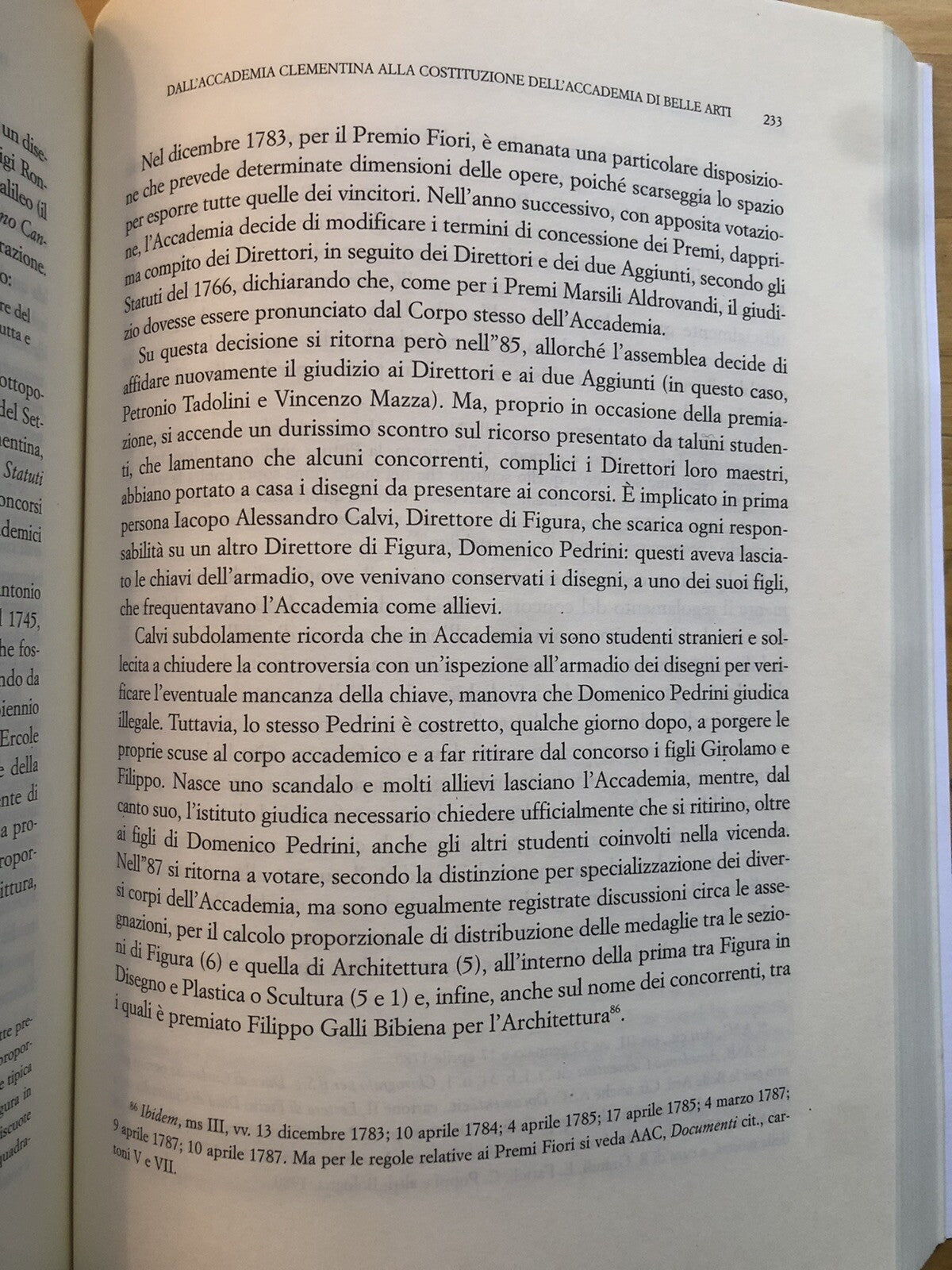 L'accademia Clementina, funzione pubblica ideologia estetica S. Benassi Minerva