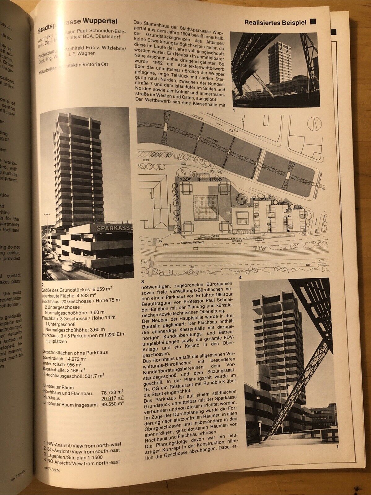 ARCHITEKTUR WETTBEWERBE 77 Sparkassen Banken. Banks ARCHITECTURE MAGAZINE 1974