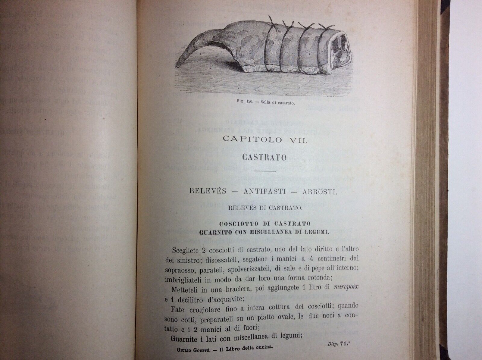 IL LIBRO DELLA CUCINA, GIULIO GOUFFÉ, SONZOGNO EDITORE, 1895
