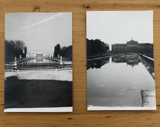 Fotografie Strà Villa Pisani anni '40 - 2 foto 6x9 cm