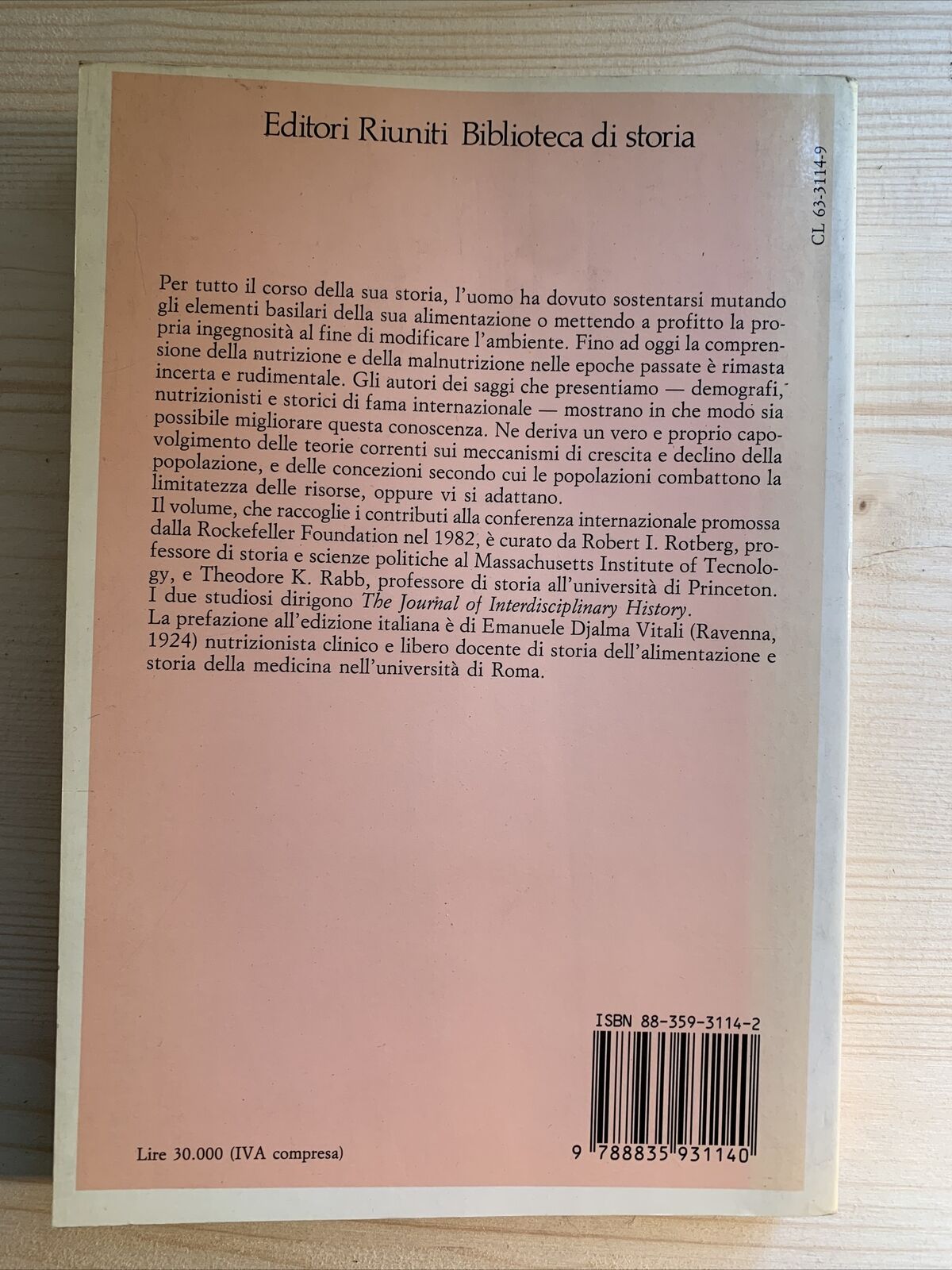 La fame nella storia - Robert I. Rotberg, Theodore K. Rabb, EDITORI RIUNITI