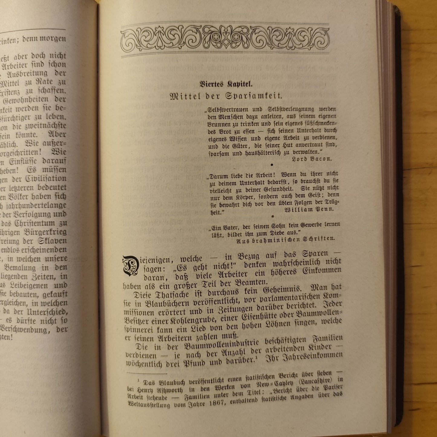 Sparsamkeit - Don Samuel Smiles 1895 ca. Verlag Von Otto Hendel