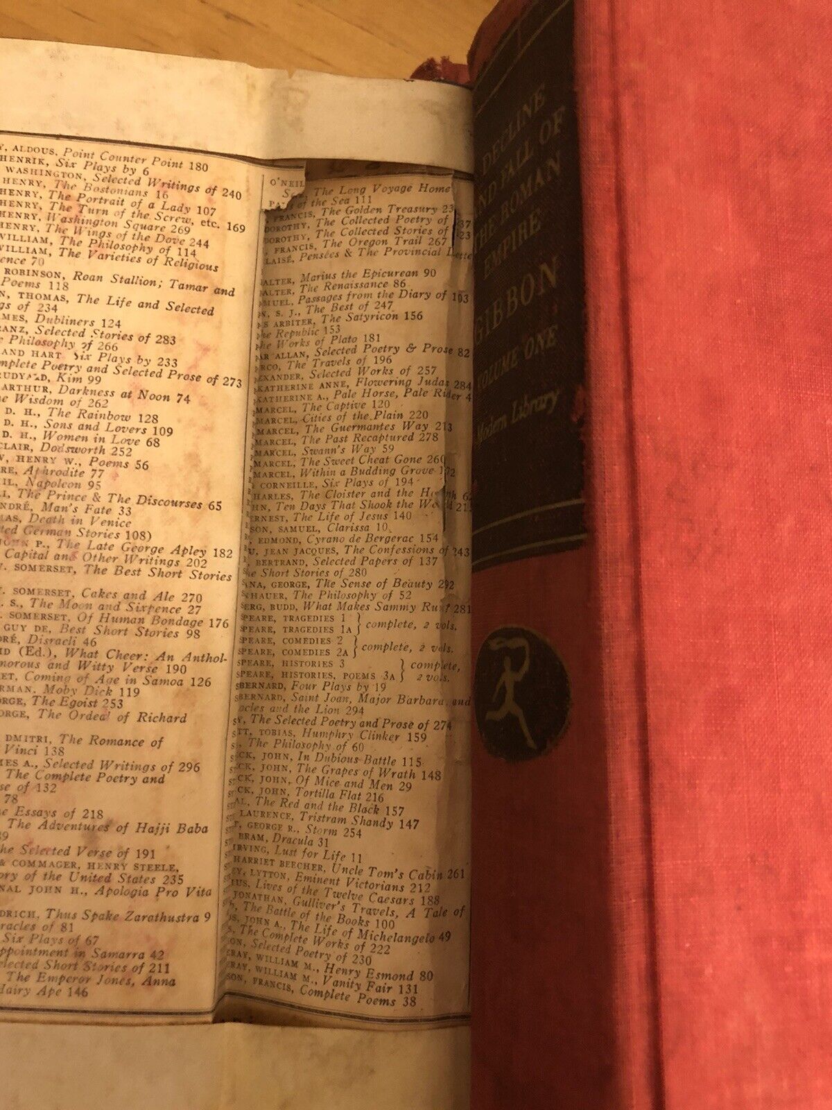 THE DECLINE AND FALL OF THE ROMAN EMPIRE - EDWARD GIBBON, THE MODERN LIBRARY