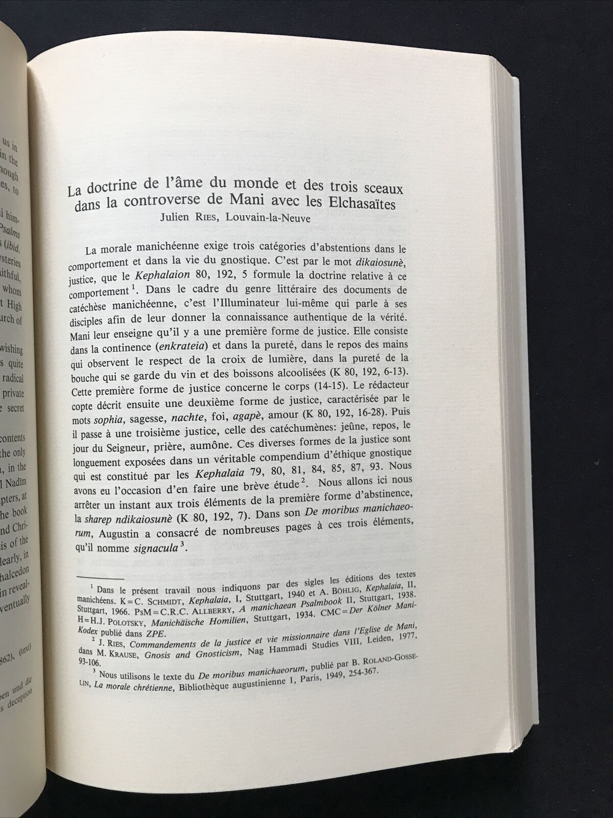 CODEX MANICHAICUS COLONIENSIS, marra editore 1986, simposio internazionale 1984#
