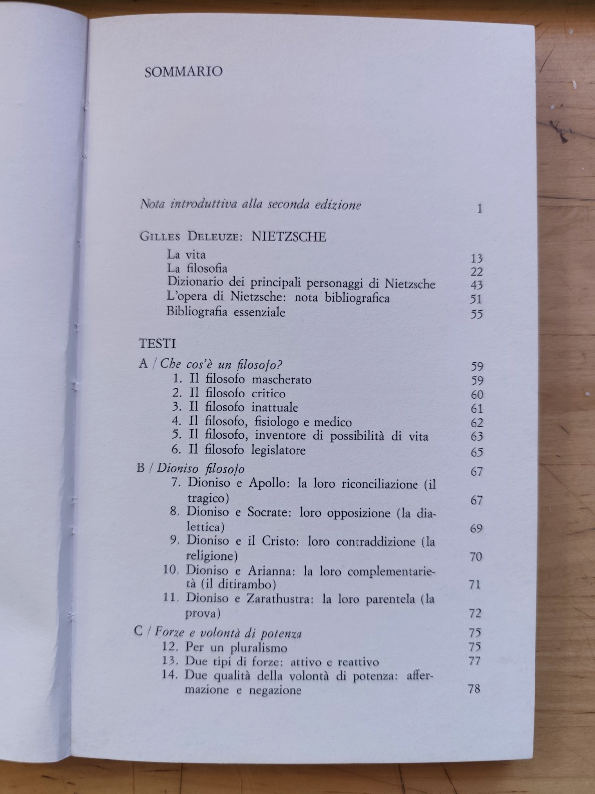 Nietsche - Gilles Deleuze. antologia di testi. Bertani editore 1977