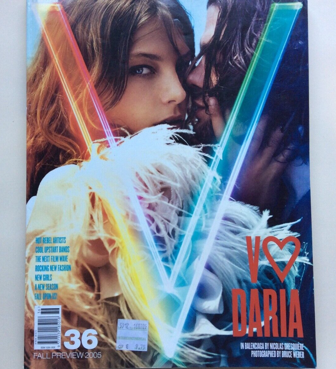 V MAGAZINE 36 FALL PREVIEW 2005  V36 - Daria Werbowy by Bruce Weber