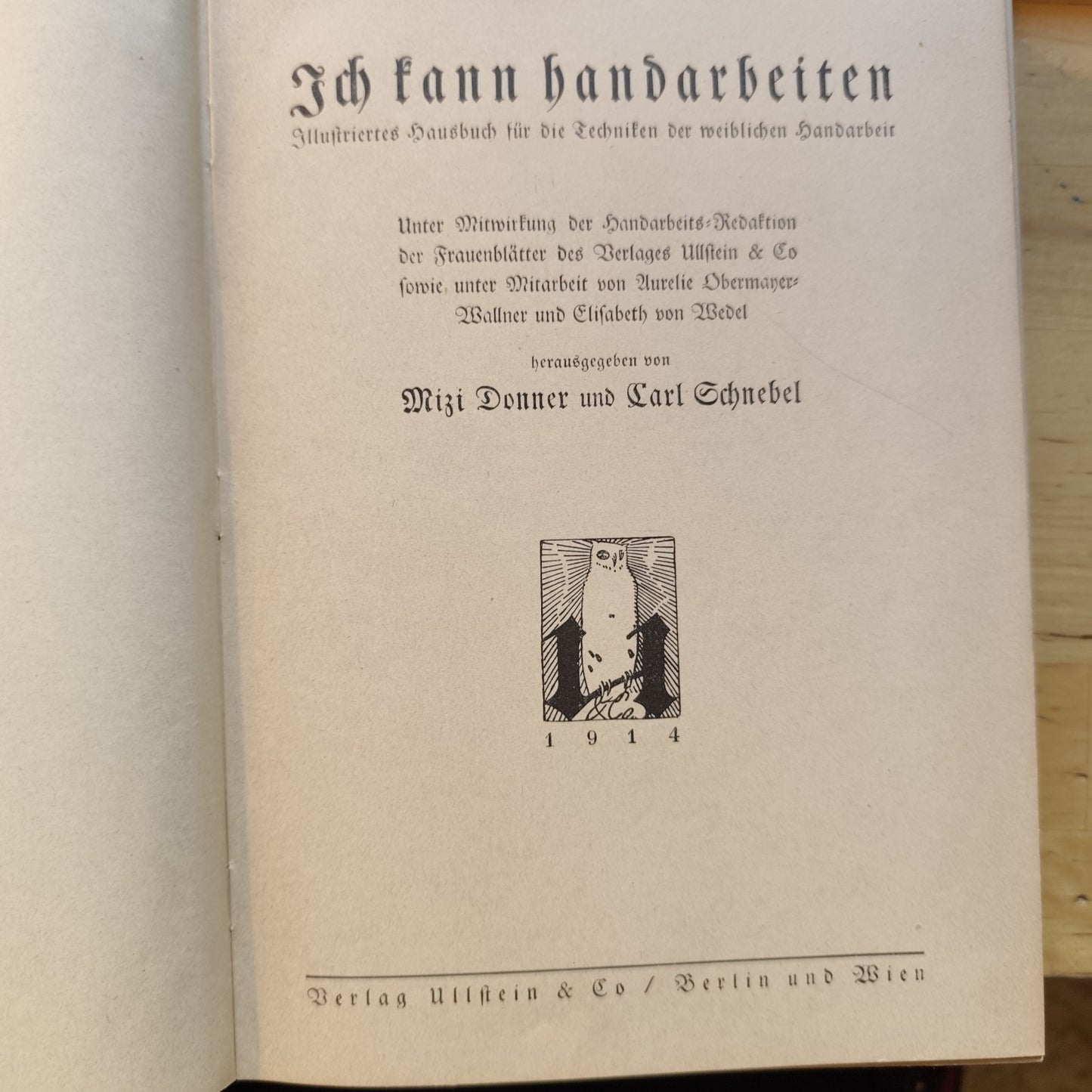 Ich kann handarbeiten Mizi Donner, Verlag Ullstein - 1914 lavori a cucito antico