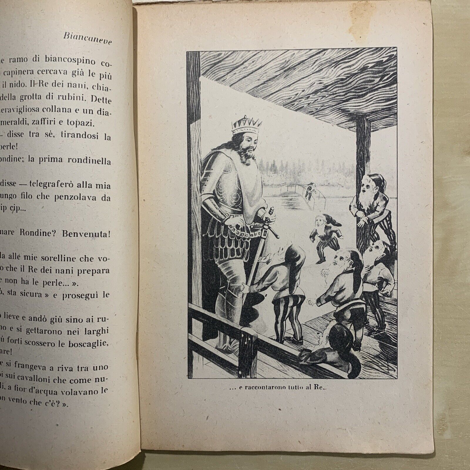 BIANCANEVE - Laura Okely Romiti, Editrice Carroccio 1948, ILLUSTRATO #