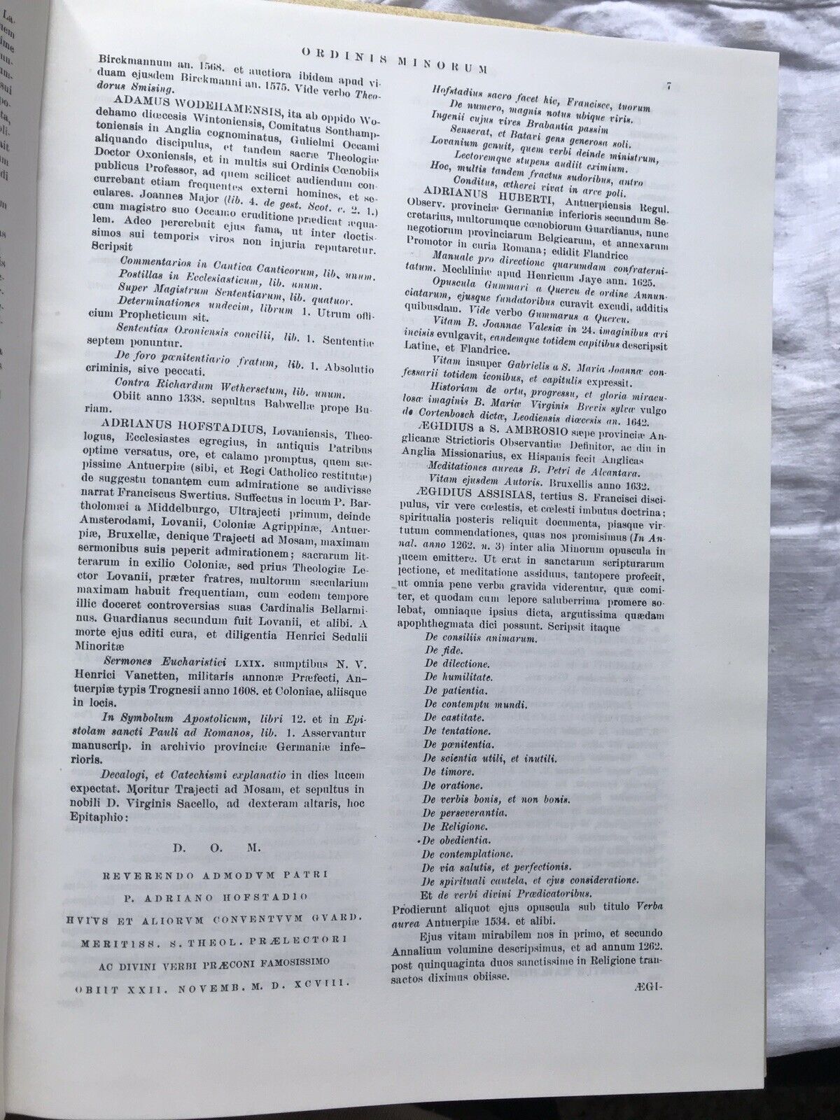 Scriptores Ordinis Minorum, fr. Waddingi Lucae -Sbaraglia G. Giacinto