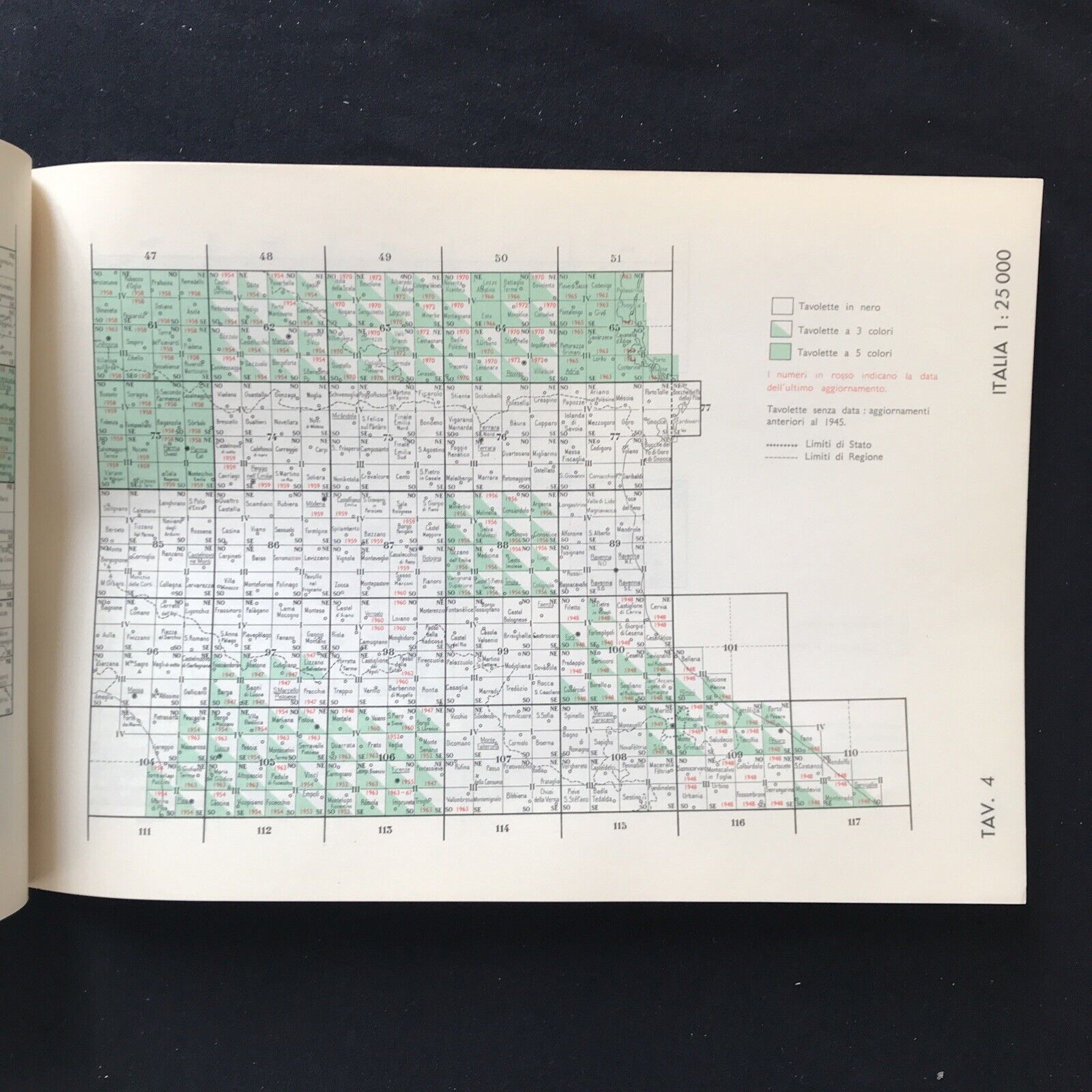 Istituto Geografico Militare, catalogo delle pubblicazioni 1972 - 73