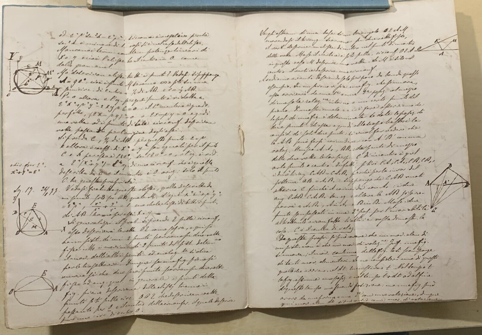 Antico Manoscritto Università di Pavia 1876, Meccanica Razionale, Carlo Formenti