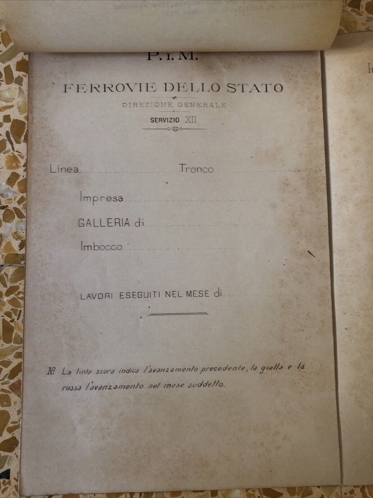 FERROVIE DELLO STATO 1907 - GALLERIA, andamento dei lavori