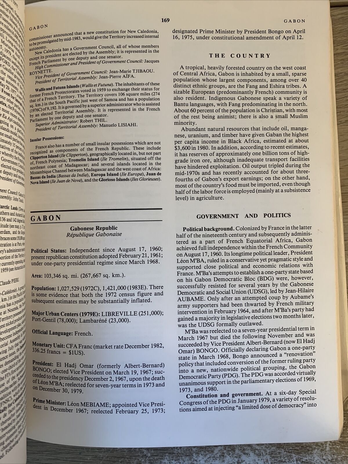 Political Handbook of the World, 1982-1983: Governments and Intergovernmental