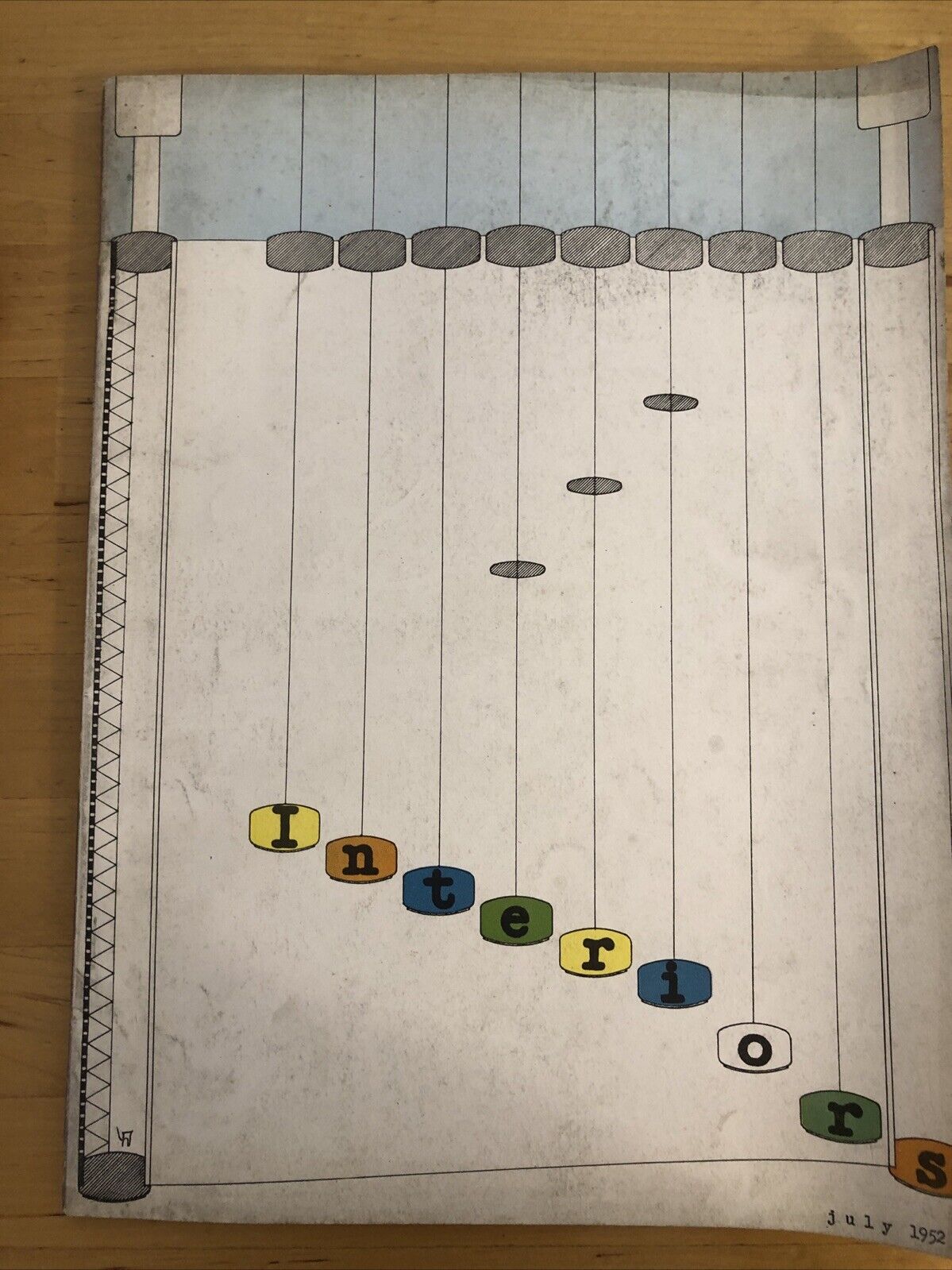 INTERIORS MAGAZINE JULY 1952 Olga Gueft - Interiors, design, architecture