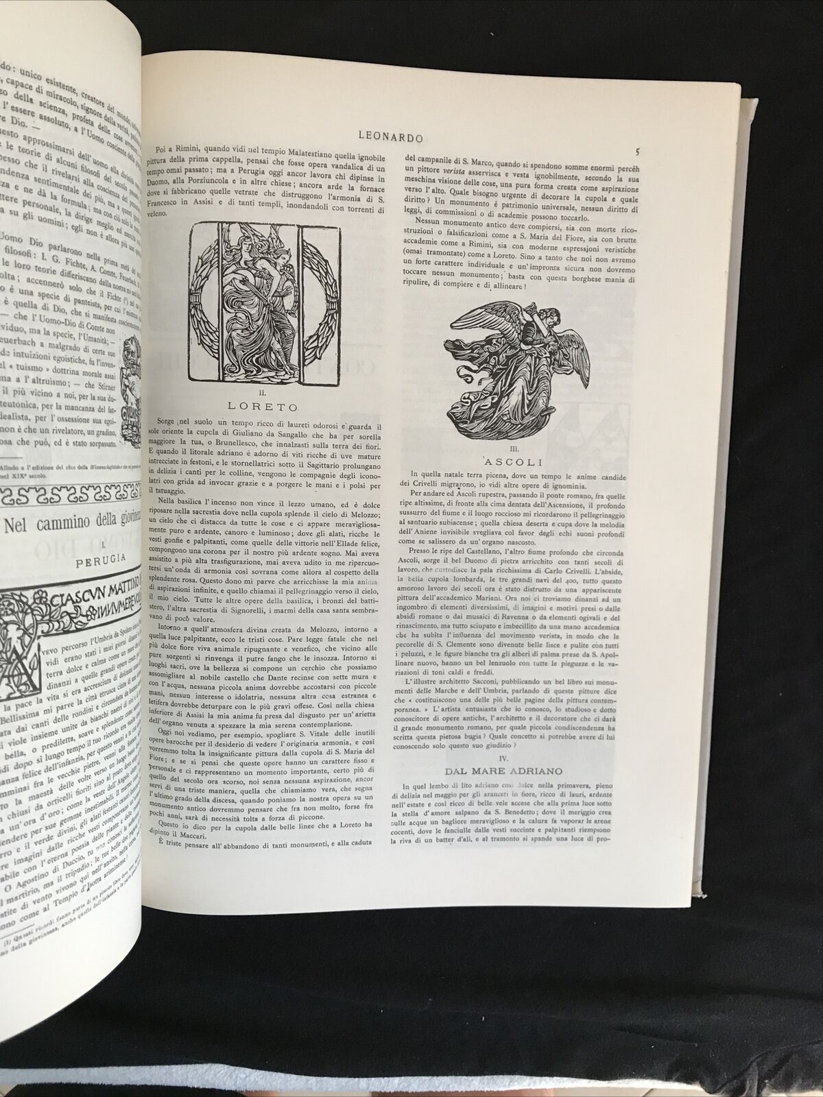 LEONARDO 1903-1905 riletto da Mario Quaranta e L. Schram Pighi, A. Forni Editore